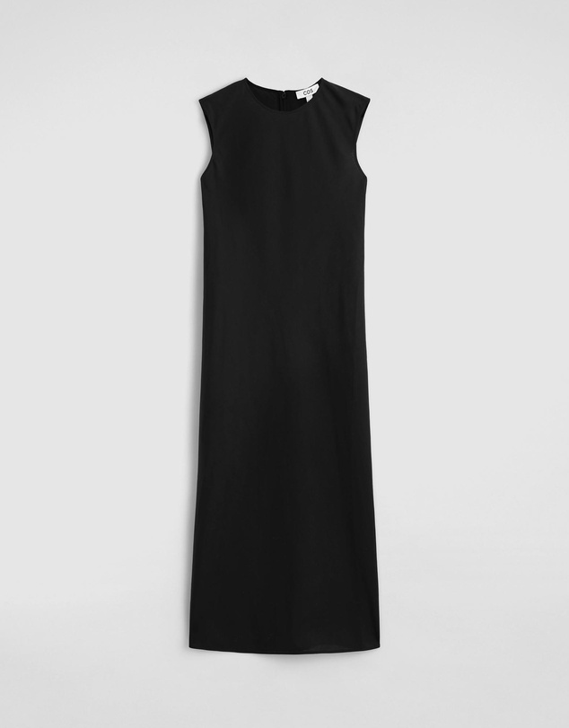 COS - Bias-Cut Linen-Blend Midi Dress