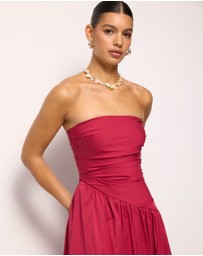AERE - Kiera Strapless Midi Dress