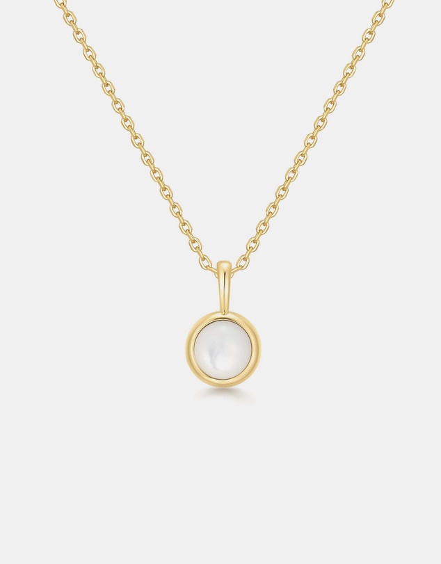 Ania Haie - Ania Haie Gold Mother of Pearl Pendant Necklace