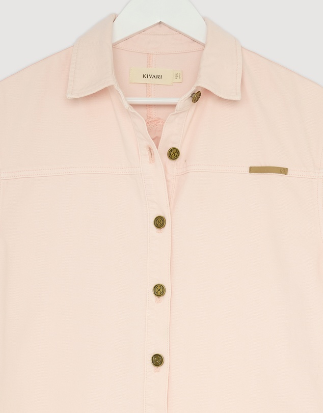 Revibe - Repaired KIVARI Marla Denim Shirt - AU 10