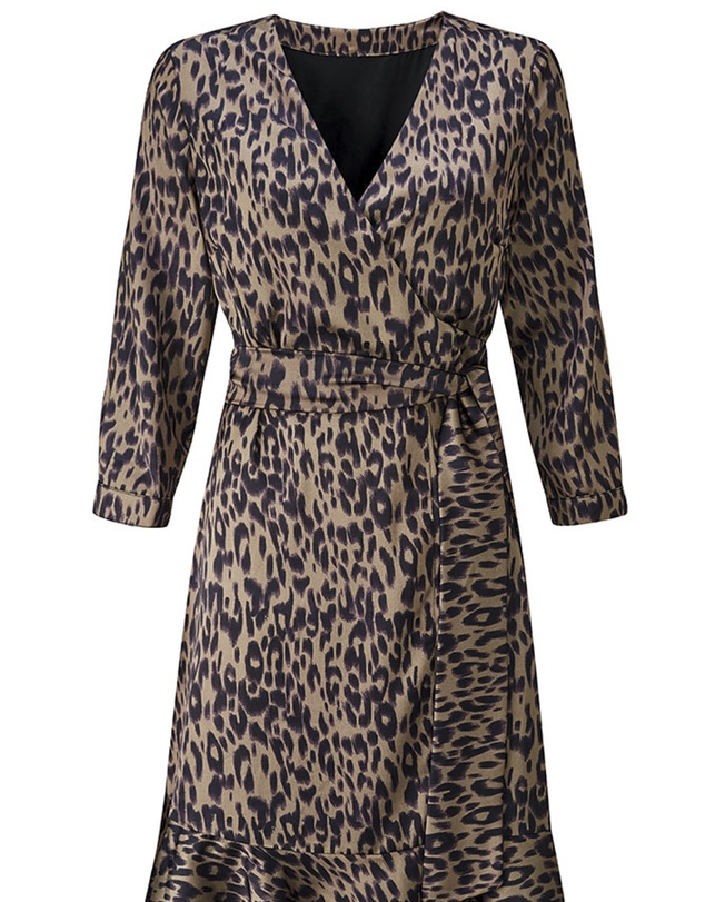 Sosandar - Leopard Print Wrap Dress
