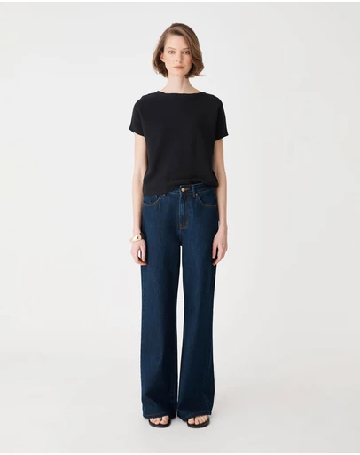 Forcast - Brandy Relaxed Cotton Knit Top