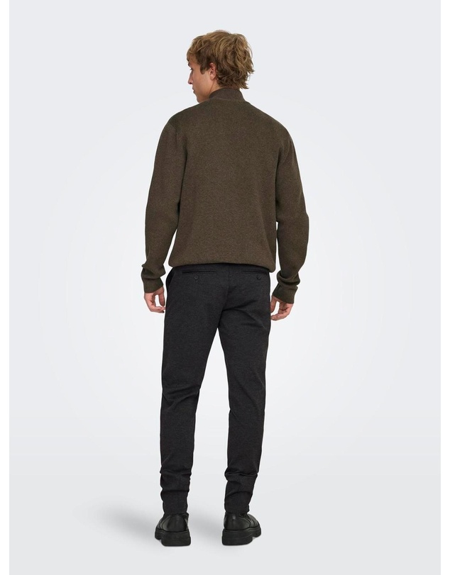 Only & Sons - ONSMARK Trousers - Dark Grey Melange