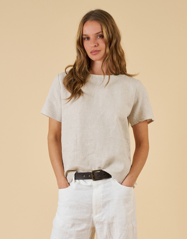 CAMIXA - Teena Linen T-shirt Top