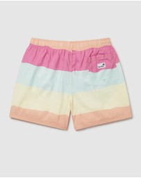 Boardies - Boardies Refresher Stripe Mid Length Swim Shorts