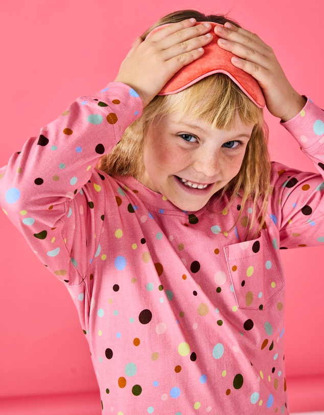 Kip&Co - Polkadot Organic Cotton LS Nightie - Kids-Teens
