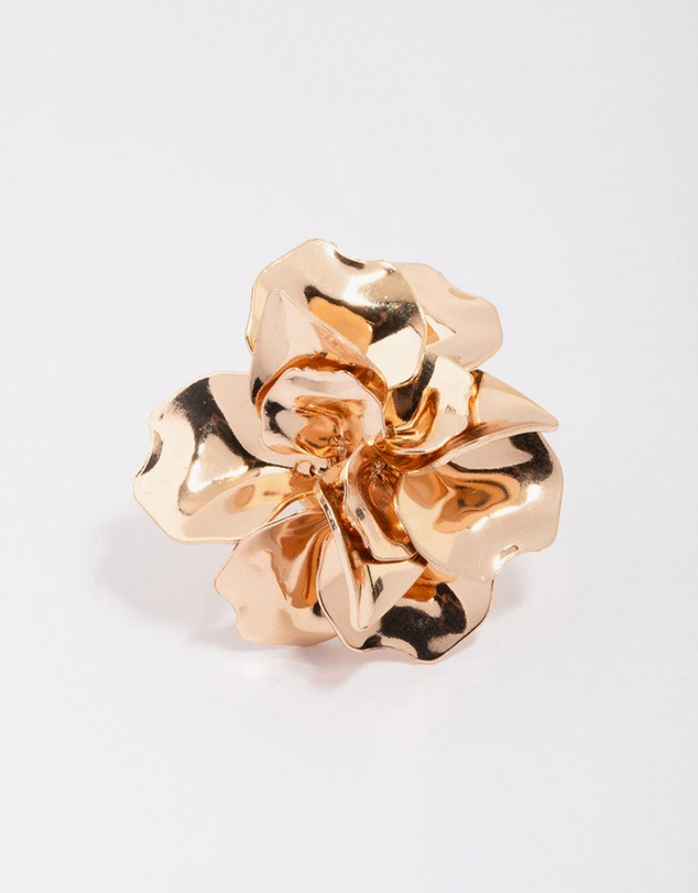 Lovisa - Gold Metal Flower Ring