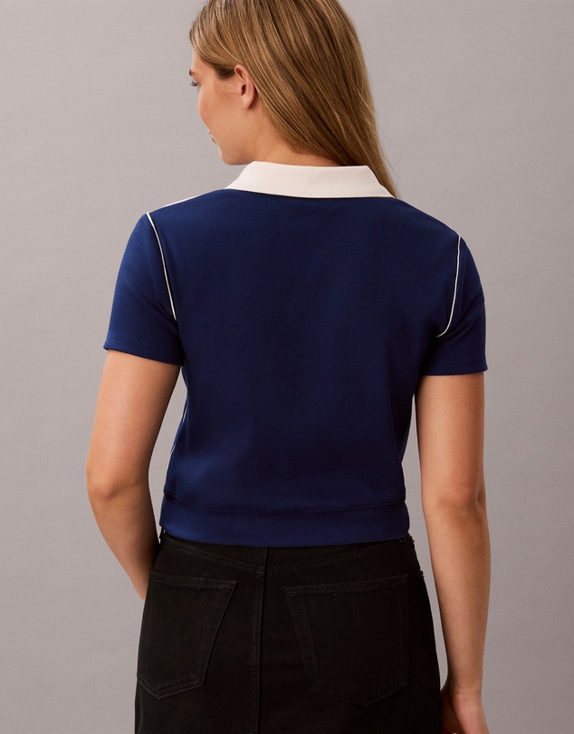 Calvin Klein Jeans - Slim Ribbed Cotton Polo Shirt