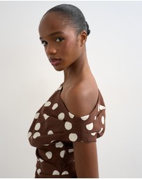 TOPSHOP - Casa Cinched Waist Top