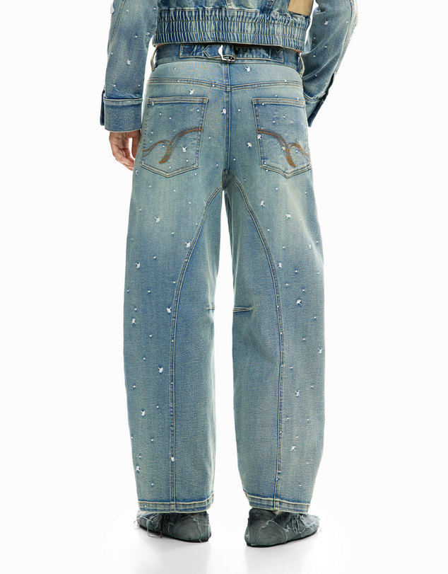 Desigual - Embroidered jeans