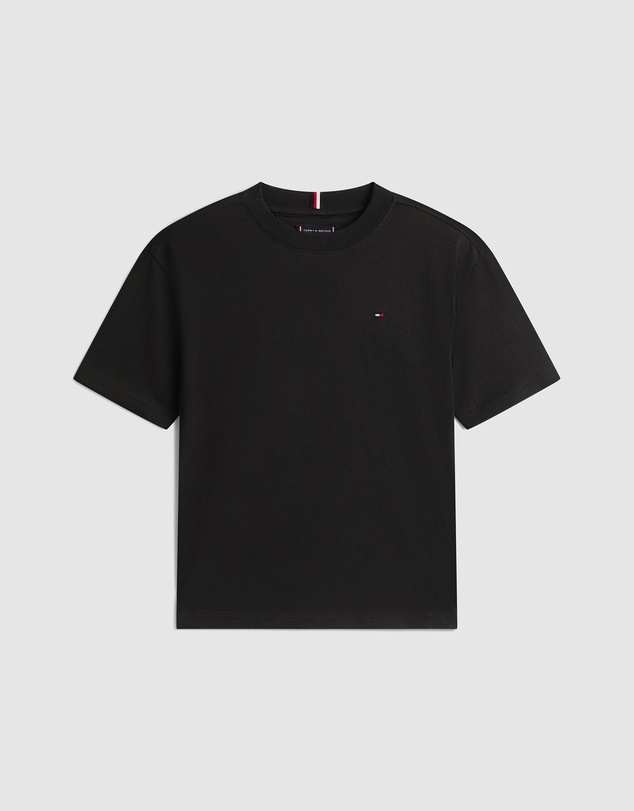 Tommy Hilfiger - Flag Embroidery Crew Neck T-Shirt - Kids