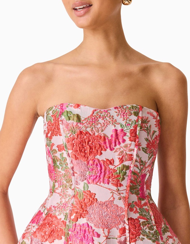Elliatt - Floralie Strapless Mini Dress