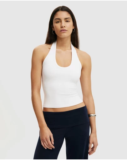 Cotton On - Everyday Smooth Scoop Halter Top