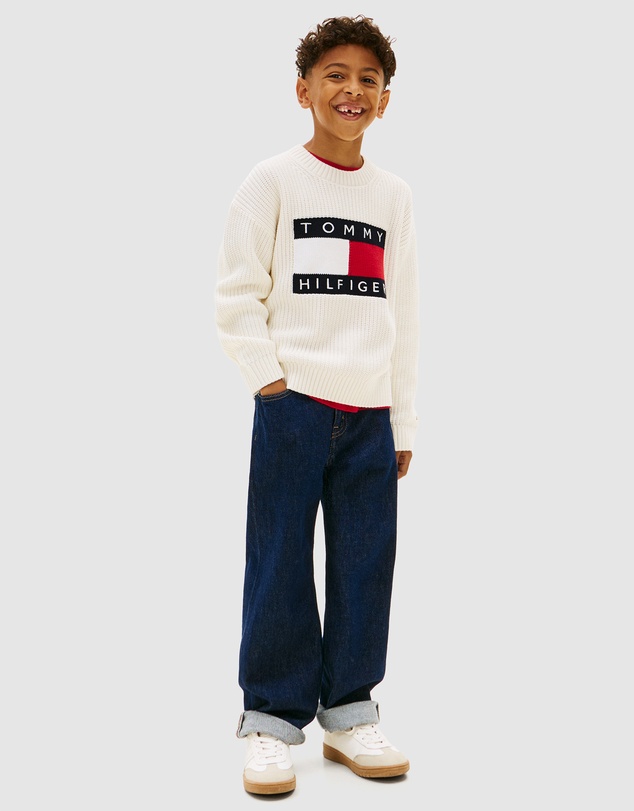 Tommy Hilfiger - Heritage Flag Chunky Knit Jumper - Kids