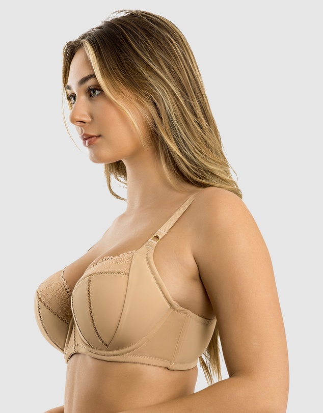 Parfait - Charlene Lightly Padded Supportive Balconette Bra With Lace