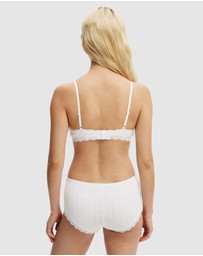 Cotton On Body - Organic Cotton Lace Triangle Padded Bralette