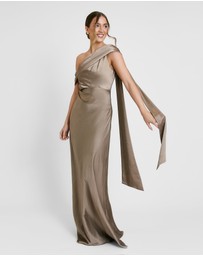 Six Stories - Drape One Shoulder Bridesmaid Dress