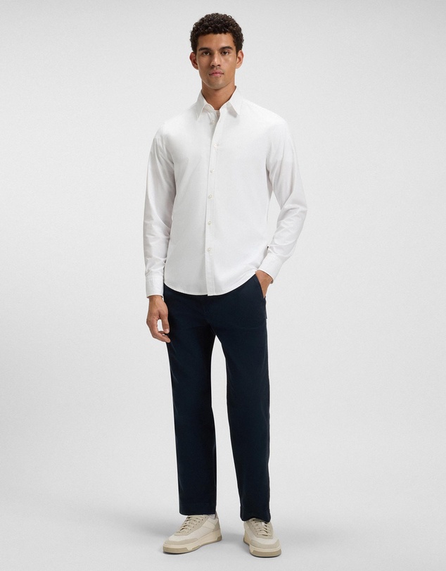 BOSS - Regular-Fit Shirt in Cotton Poplin With Embroidered Logo