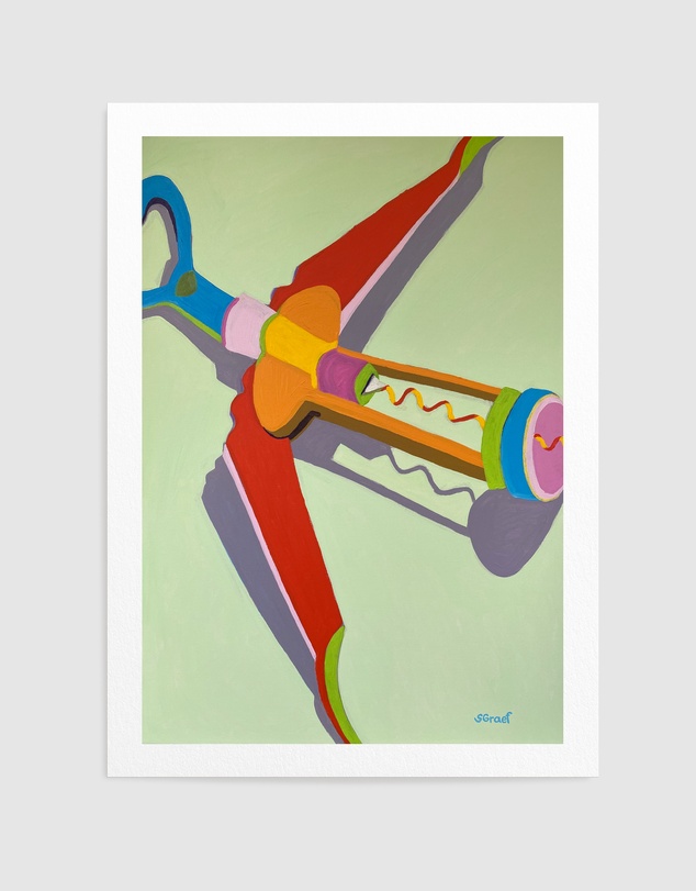 Olive et Oriel - Corkscrew by Sue Graef Art Print