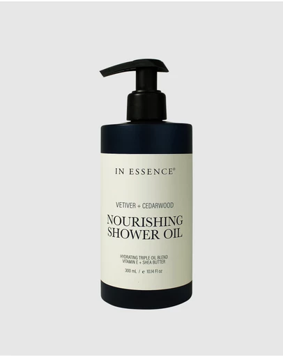 In Essence - In Essence Vetiver + Cedarwood Nourishing Shower Oil 300mL