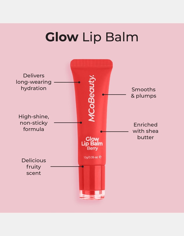 MCoBeauty - Glow Lip Balm - Berry