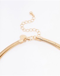 Lovisa - Gold Snake Chain Duo Layered Necklace