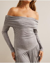AERE - Wool Lyocell Tiered Midi Dress