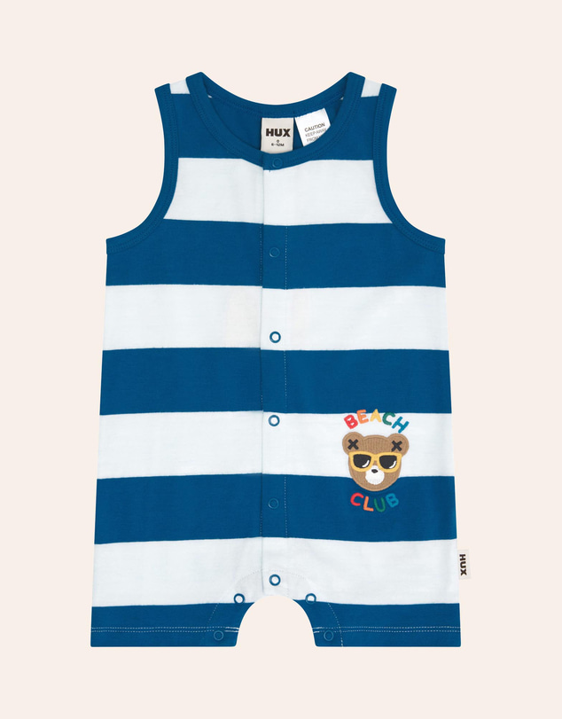 Huxbaby - Beach Club Hux Block Stripe Romper - Babies