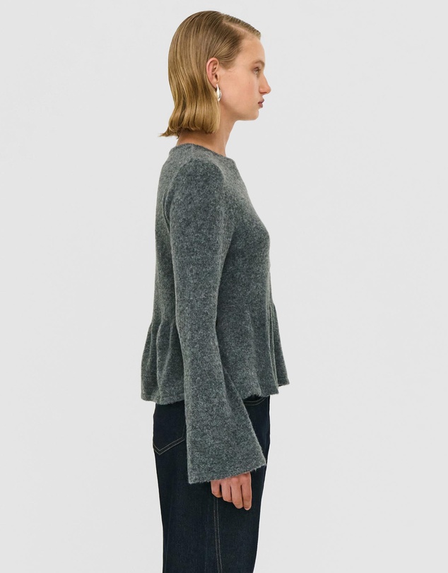 Staple the Label - Noelle Peplum Knit Top