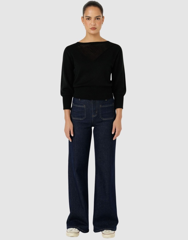 SACHA DRAKE - Chloe 3/4 Sleeve Knit Top
