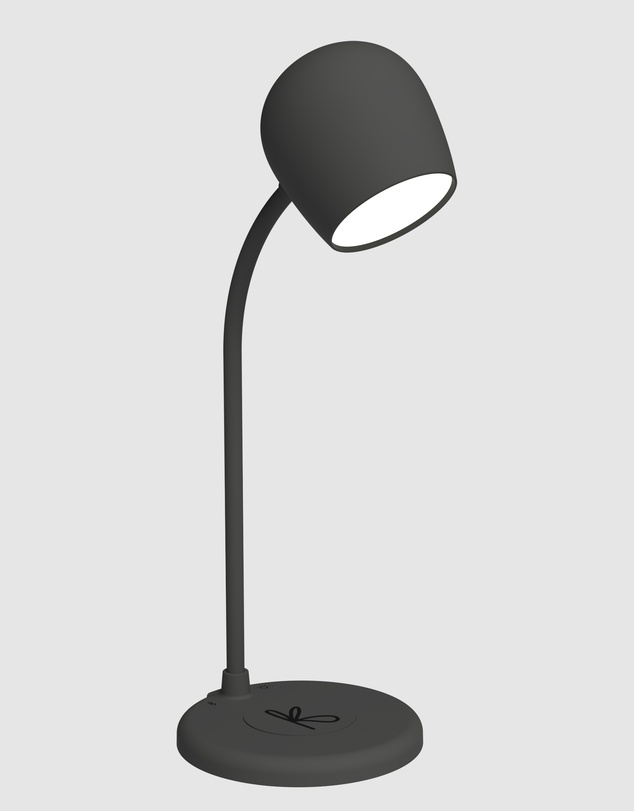 Kreafunk - Kreafunk Ellie Lamp W/ Qi Charger And Bluetooth Speaker - Black
