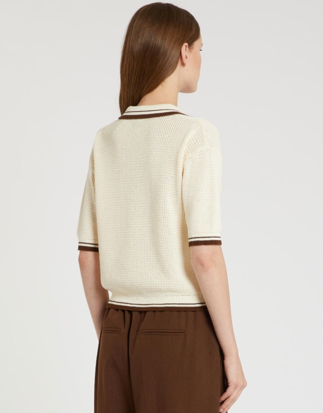 Marella - Noir Textured Polo