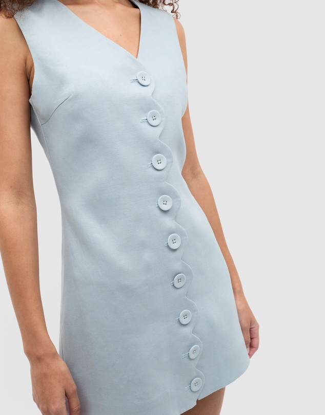 Seed Heritage - Linen Scallop Mini Dress