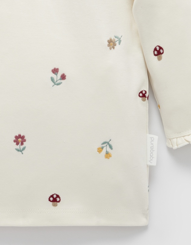Purebaby - Broderie Layering Top -Kids-Babies