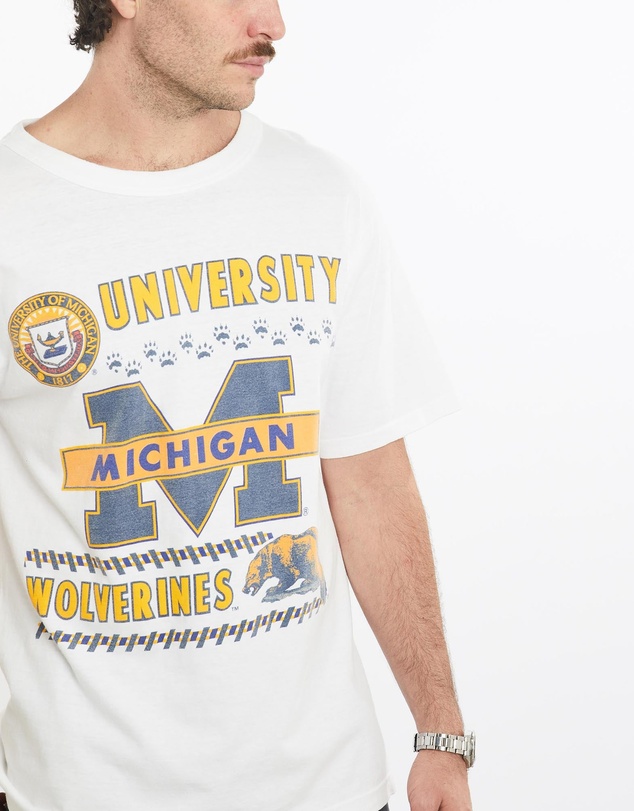 Vintage by The Real Deal - Pre Loved - Vintage 90s NCAA Michigan Wolverines Tee