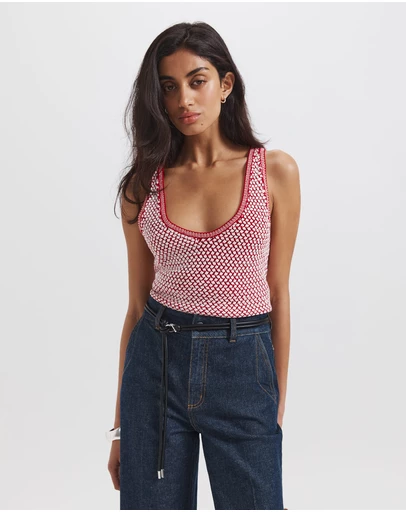 SABA - Dalia Woven Knit Tank