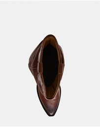 Steve Madden - Stage Cognac Leather Boots