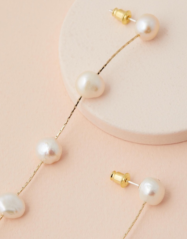Moira Hughes - The White Label - The Lola Pearl Drop Earrings