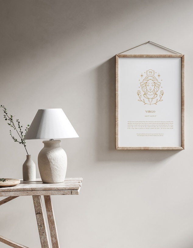 Olive et Oriel - Virgo Celestial Zodiac Art Print A3