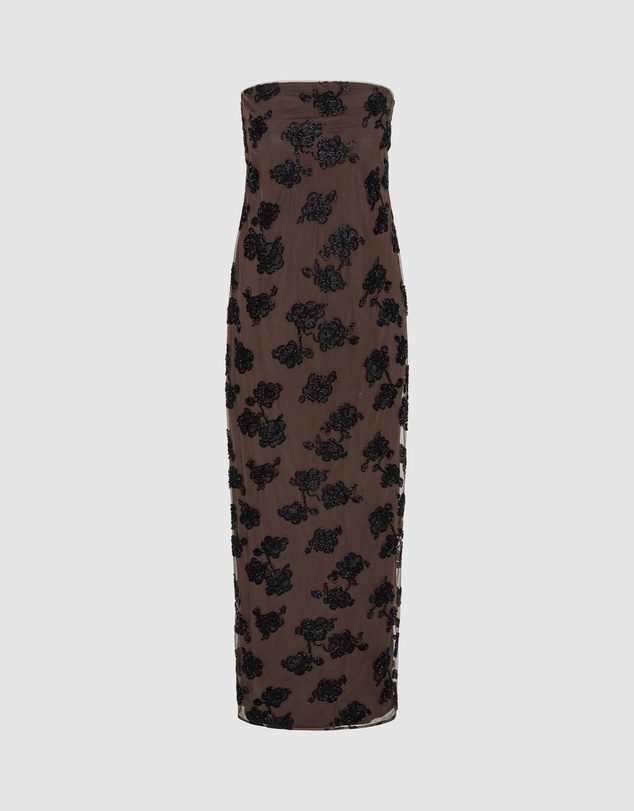 ROTATE - Beaded Maxi Tube Dress