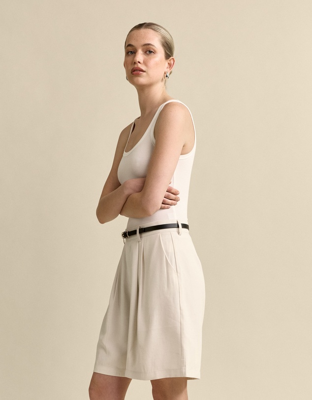 MVN - Long Linen Shorts