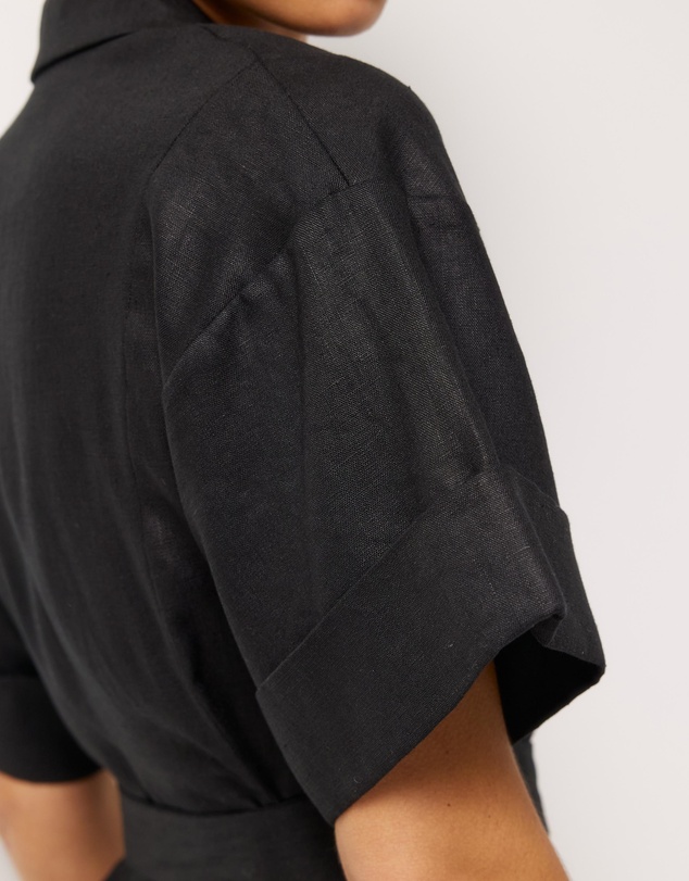 AERE - Cassia Linen Mini Dress