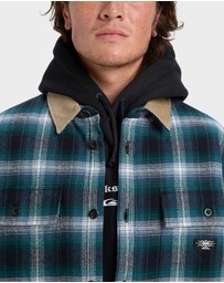 Quiksilver - Mens Shadow Check Long Sleeve Shirt