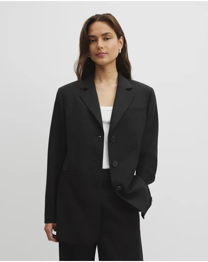 Country Road - Wool Blend Tailored Blazer