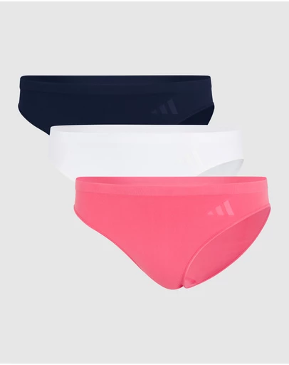 adidas Sportswear - 3 Pack Active Seamless Hipster Bikini Brief Underwear