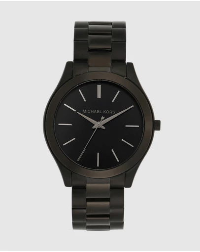 Michael Kors - Outlet Slim Runway Black Analogue Watch