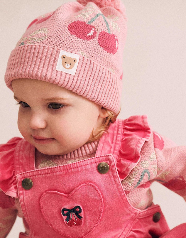 Huxbaby - Vintage Cherry Pinafore - Babies-Kids