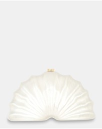 Morgan & Taylor - Meri Acrylic Clutch in White