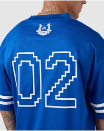 Zanerobe - Heritage Mesh Flow Tee Cobalt Blue