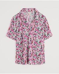 Seasalt - Seasalt Cornwall Pink Misty Sky Short Sleeve Jersey Shirt